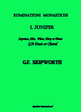 Juniper INST PARTS Instrumental Parts choral sheet music cover